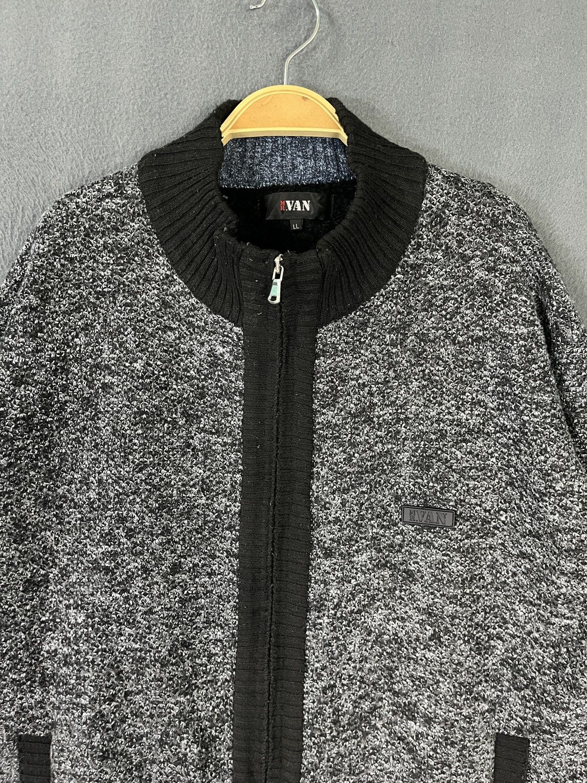 Homespun Knitwear × Japanese Brand × Van Mr Van Knitted Jacket Size US L / EU 52-54 / 3 - 3 Thumbnail