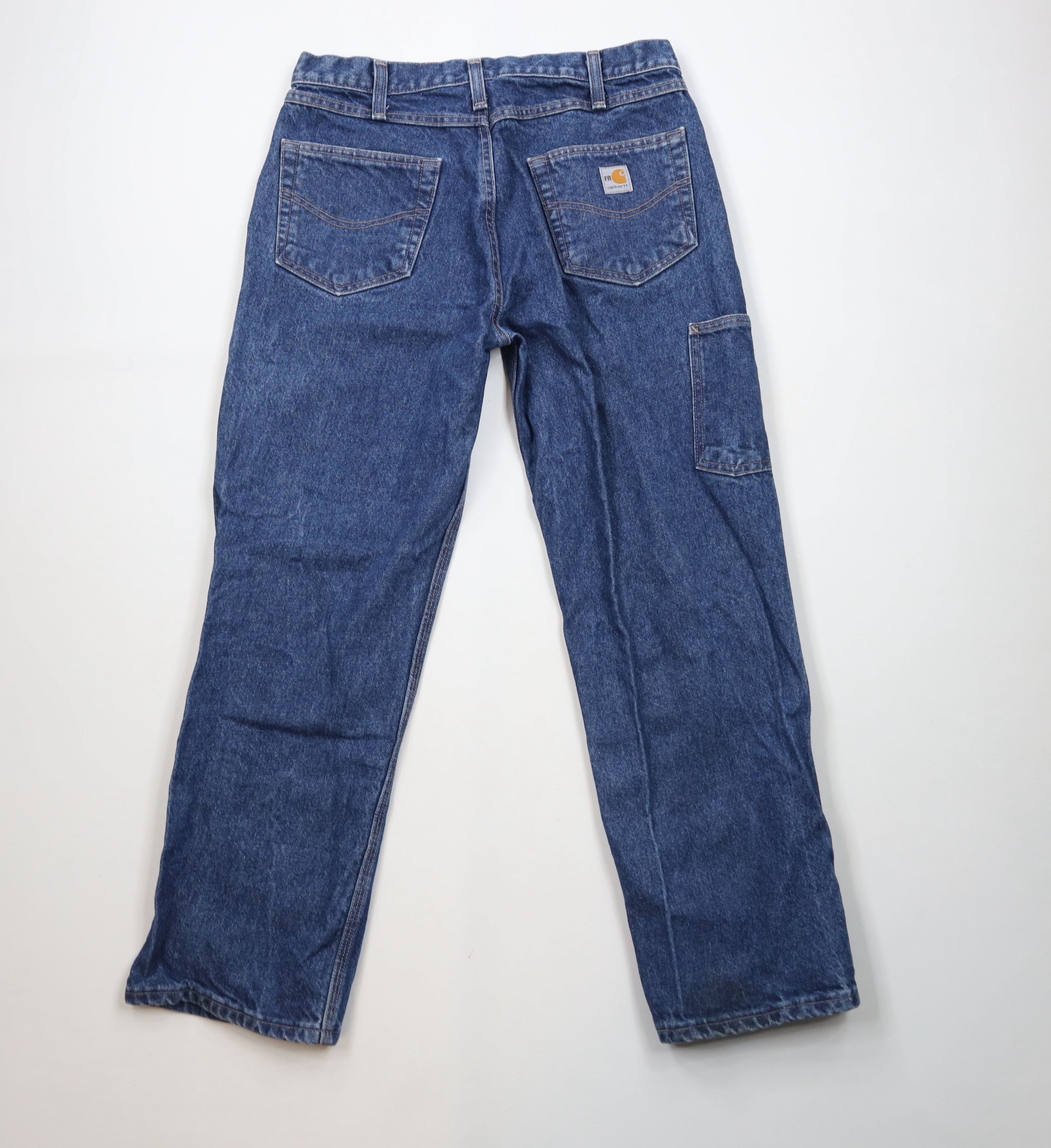Carhartt × Vintage Vintage Y2K Carhartt FR Fire Flame Resistant Relaxed Jeans Size US 34 / EU 50 - 11 Thumbnail