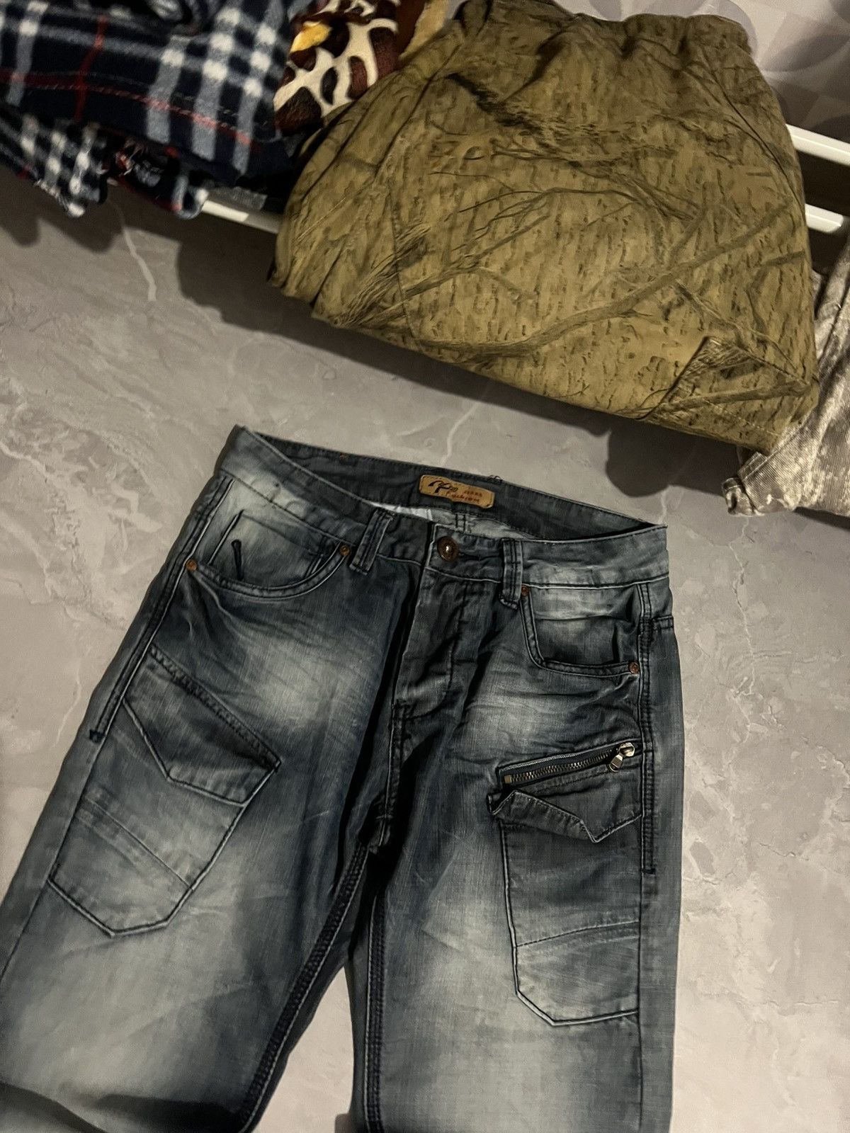 Japanese Brand Japanese Heavily Distressed Slim Sexy Jean Archive 90s Size US 30 / EU 46 - 3 Thumbnail