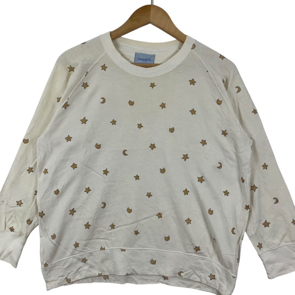 Tsumori Chisato Vintage TSUMORI CHISATO SLEEP Collection AOP Moon Sweatshirt Size L / US 10 / IT 46 - 6 Thumbnail
