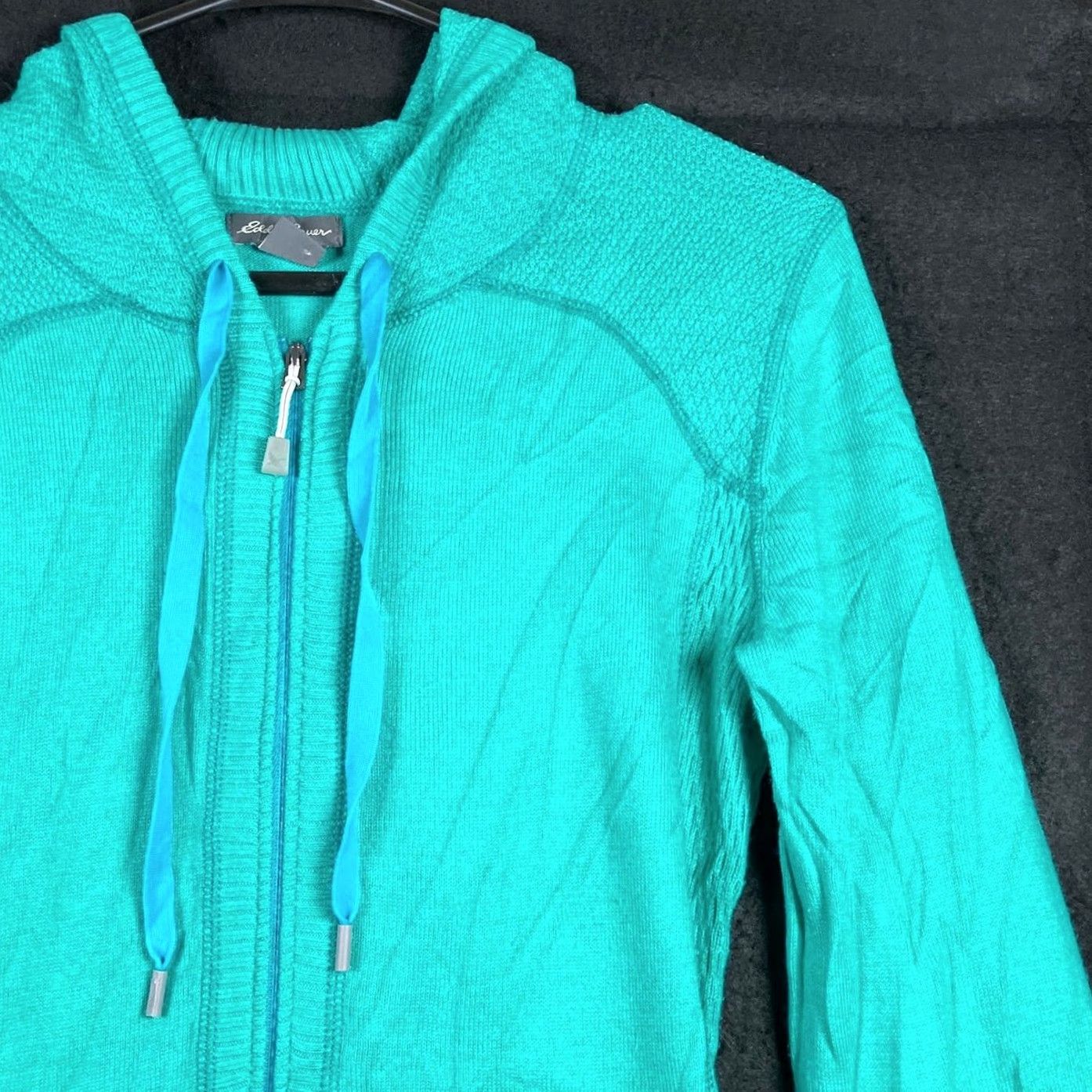 Eddie Bauer Eddie Bauer Womens Jacket Turquoise Full Zip Hooded Stretch Small Size S / US 4 / IT 40 - 5 Thumbnail