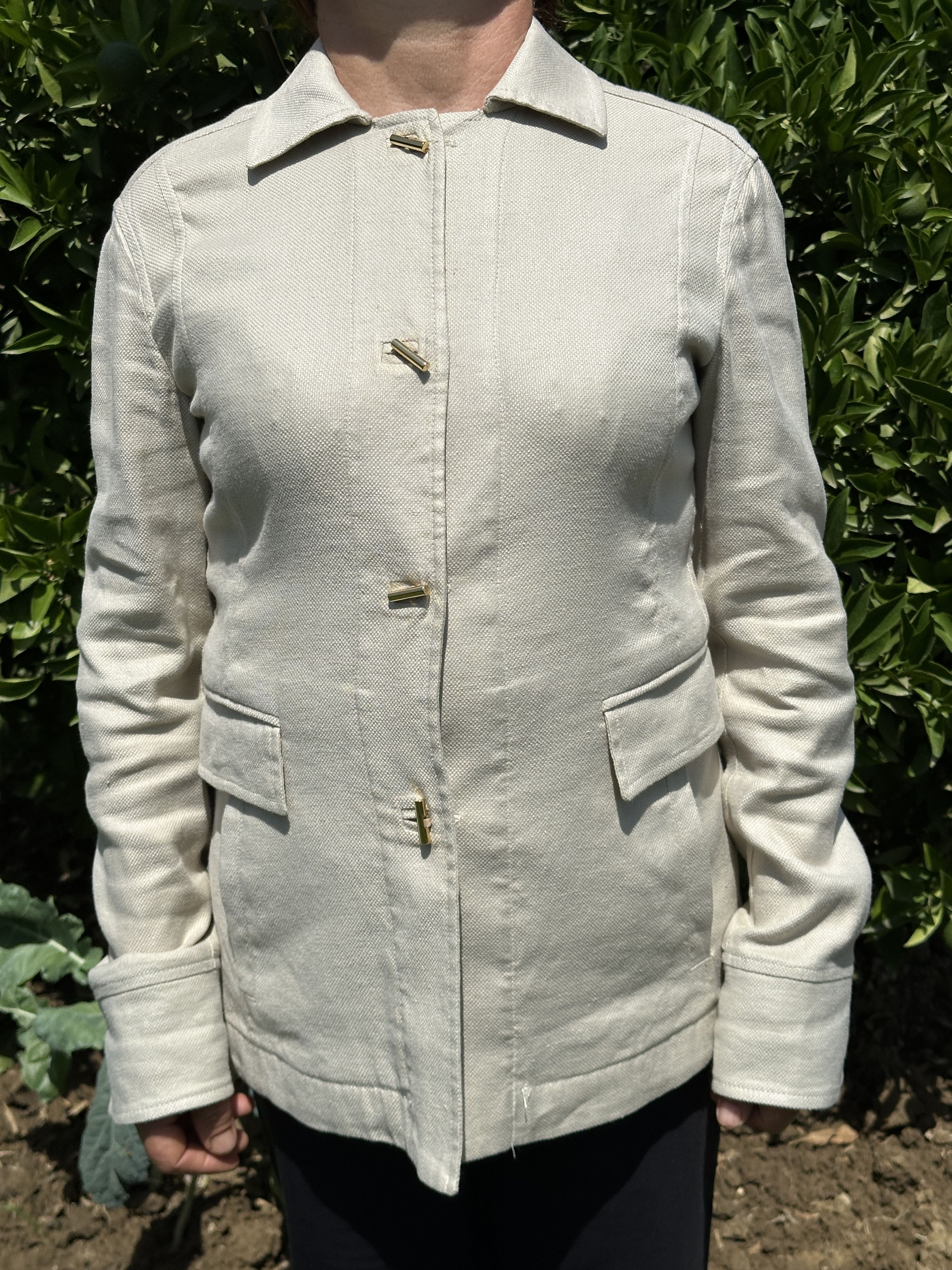 Loro Piana 1250$ Loro Piana Lino Flax Light Jacket Buttons Size 42 S M Size M / US 6-8 / IT 42-44 - 11 Thumbnail