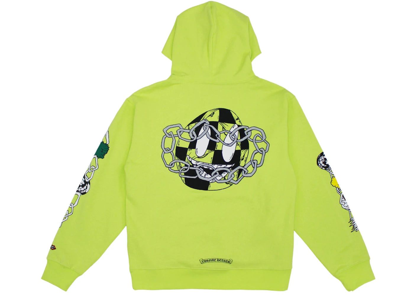Chrome Hearts Matty Boy Link Hoodie Lime Green Size US M / EU 48-50 / 2 - 1 Thumbnail