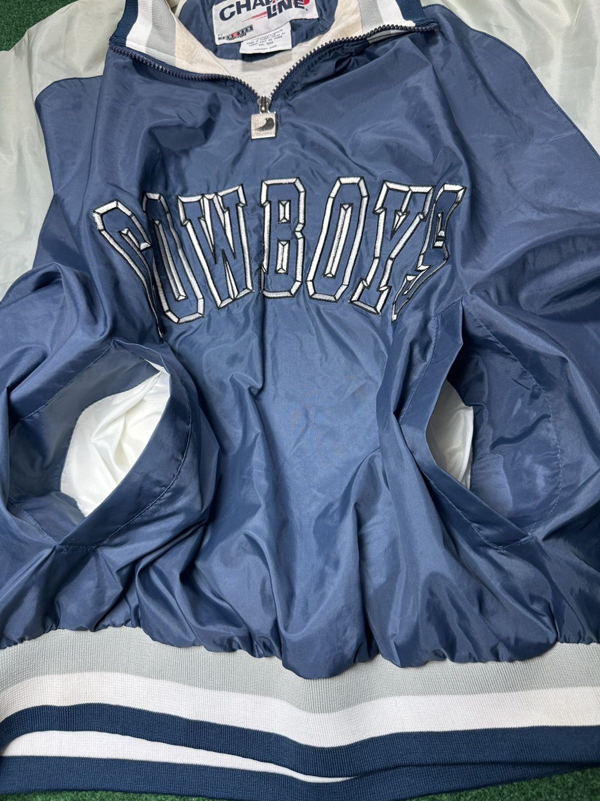 Chalk Line × NFL × Vintage Vintage 90s Dallas Cowboys Chalk Line Pullover Windbreaker Size US M / EU 48-50 / 2 - 4 Thumbnail