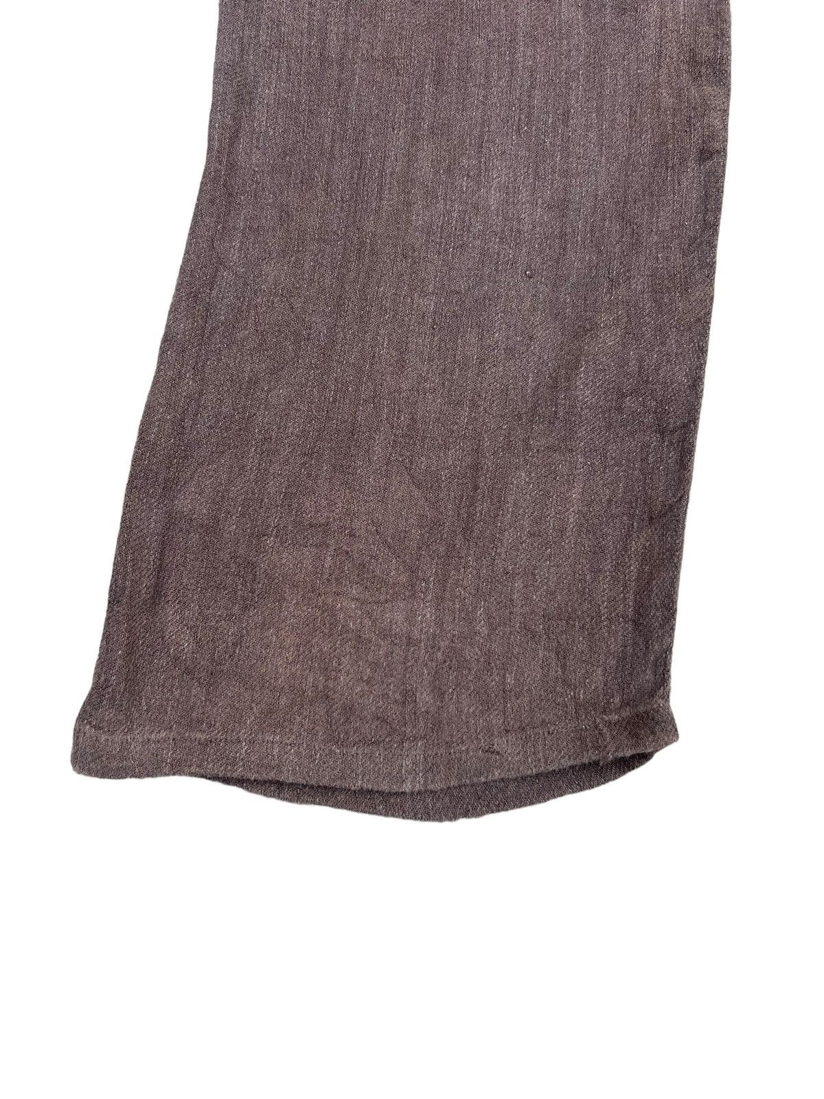 45rpm Vintage 45rpm Japan Brown Linen Jeans Size US 31 - 15 Thumbnail