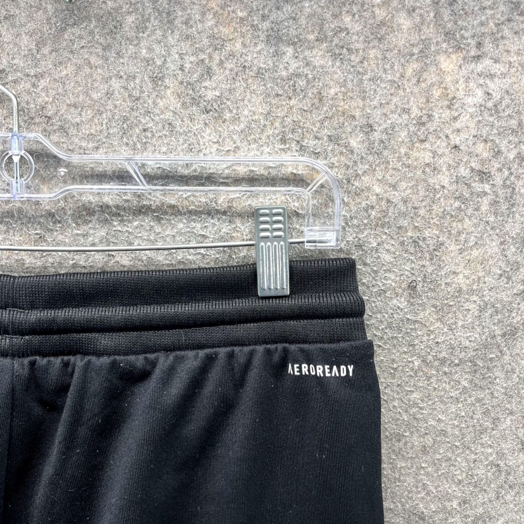 Adidas Adidas Jogger Pants Mens M Black AEROREADY Knit Elastic Waist Athletic Size US 31 - 6 Thumbnail