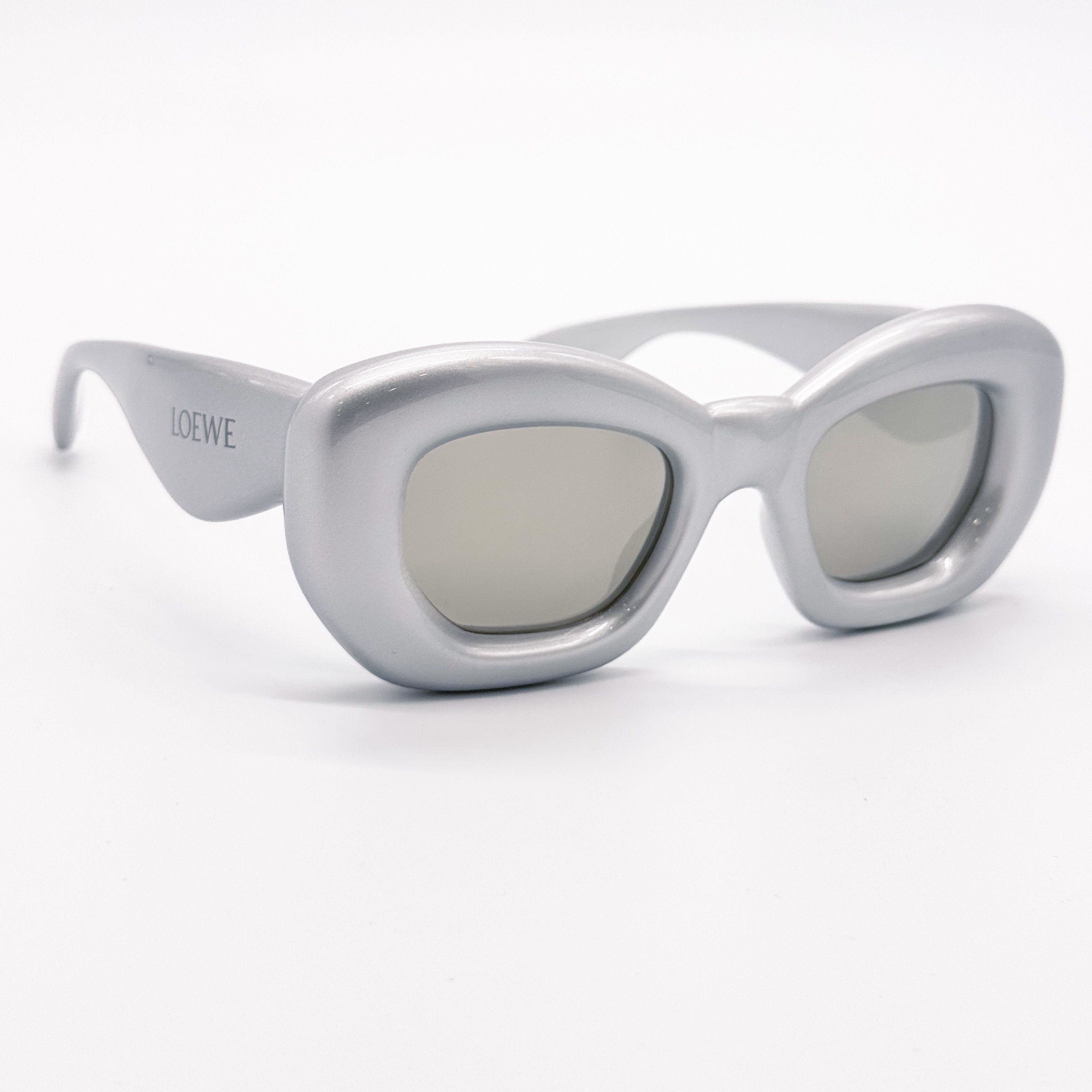Loewe NEW LOEWE LW40117I 20C SILVER UNISEX SUNGLASSES LOEWE Size ONE SIZE - 4 Thumbnail