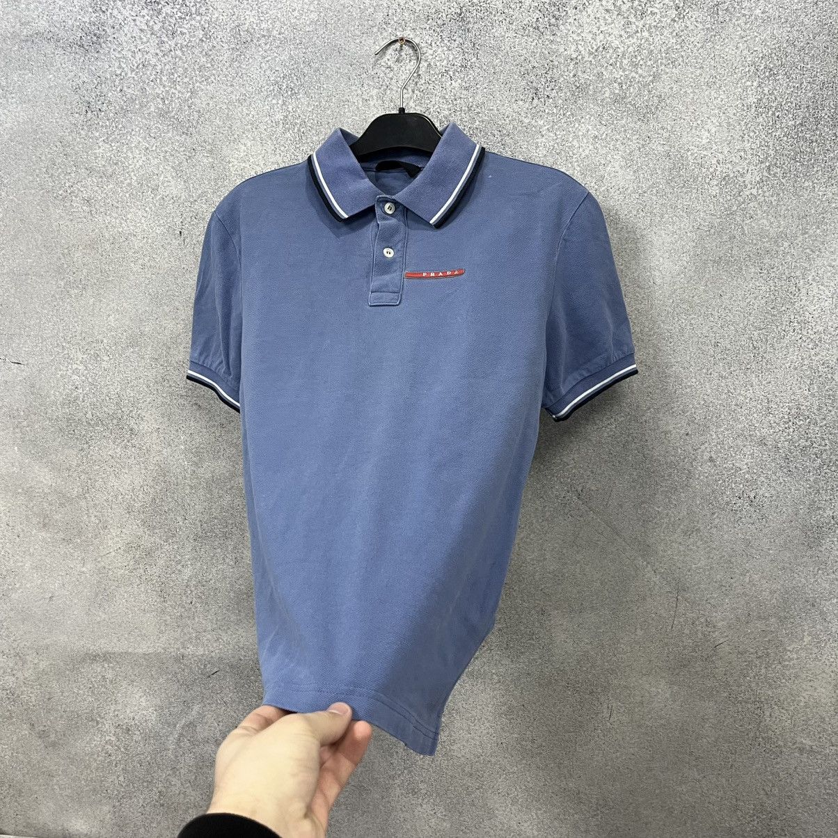 Prada Vintage Prada Polo T-Shirt Red Tab Luxury Size US S / EU 44-46 / 1 - 7 Thumbnail