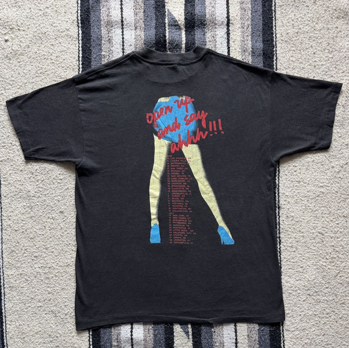 Band Tees Vintage 1988 POISON Rock Metal Band T-Shirt Size Large Size US L / EU 52-54 / 3 - 7 Thumbnail