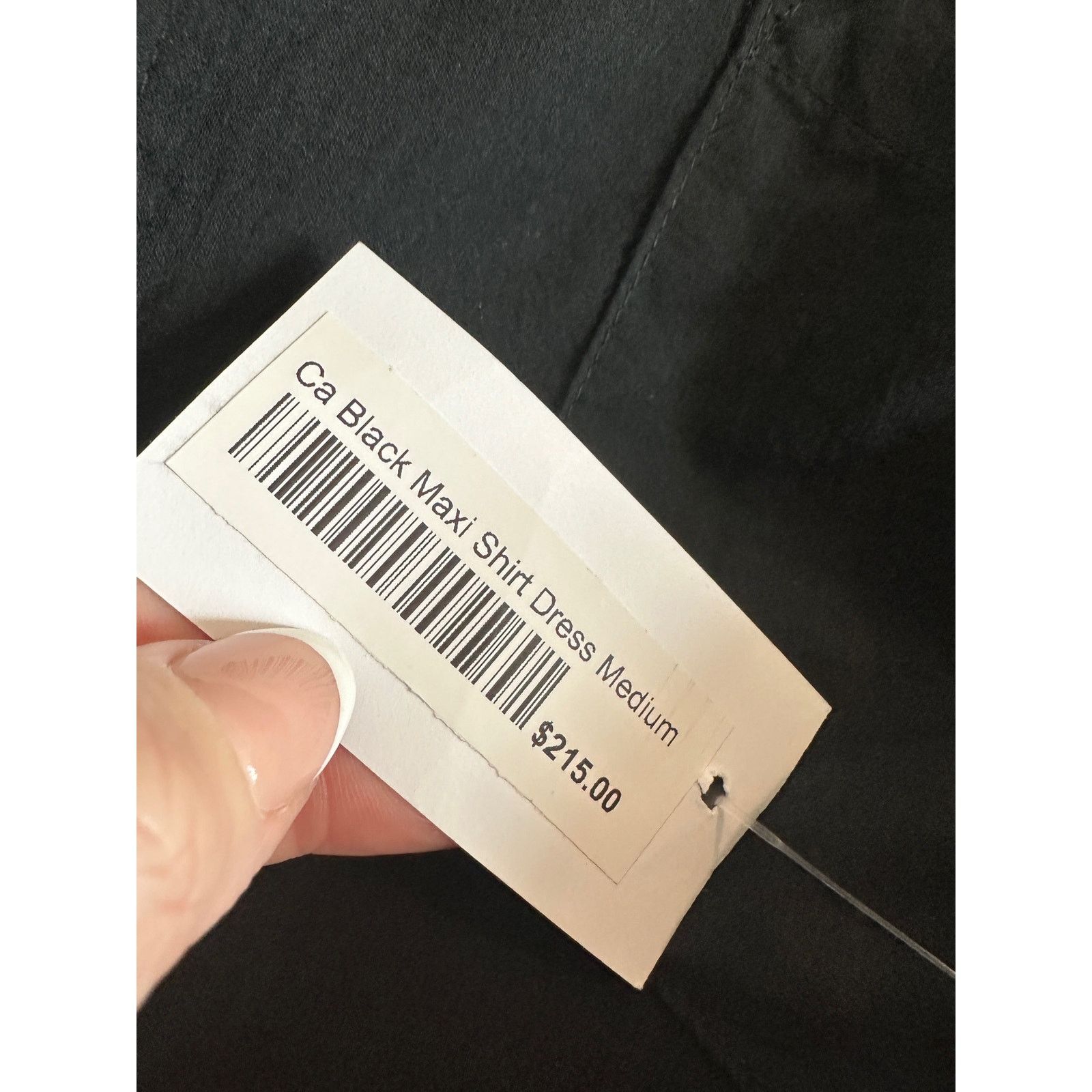 Other Cali Dreaming Medium Black Long Sleeve Button Up Shirt Dress Size M / US 6-8 / IT 42-44 - 14 Thumbnail
