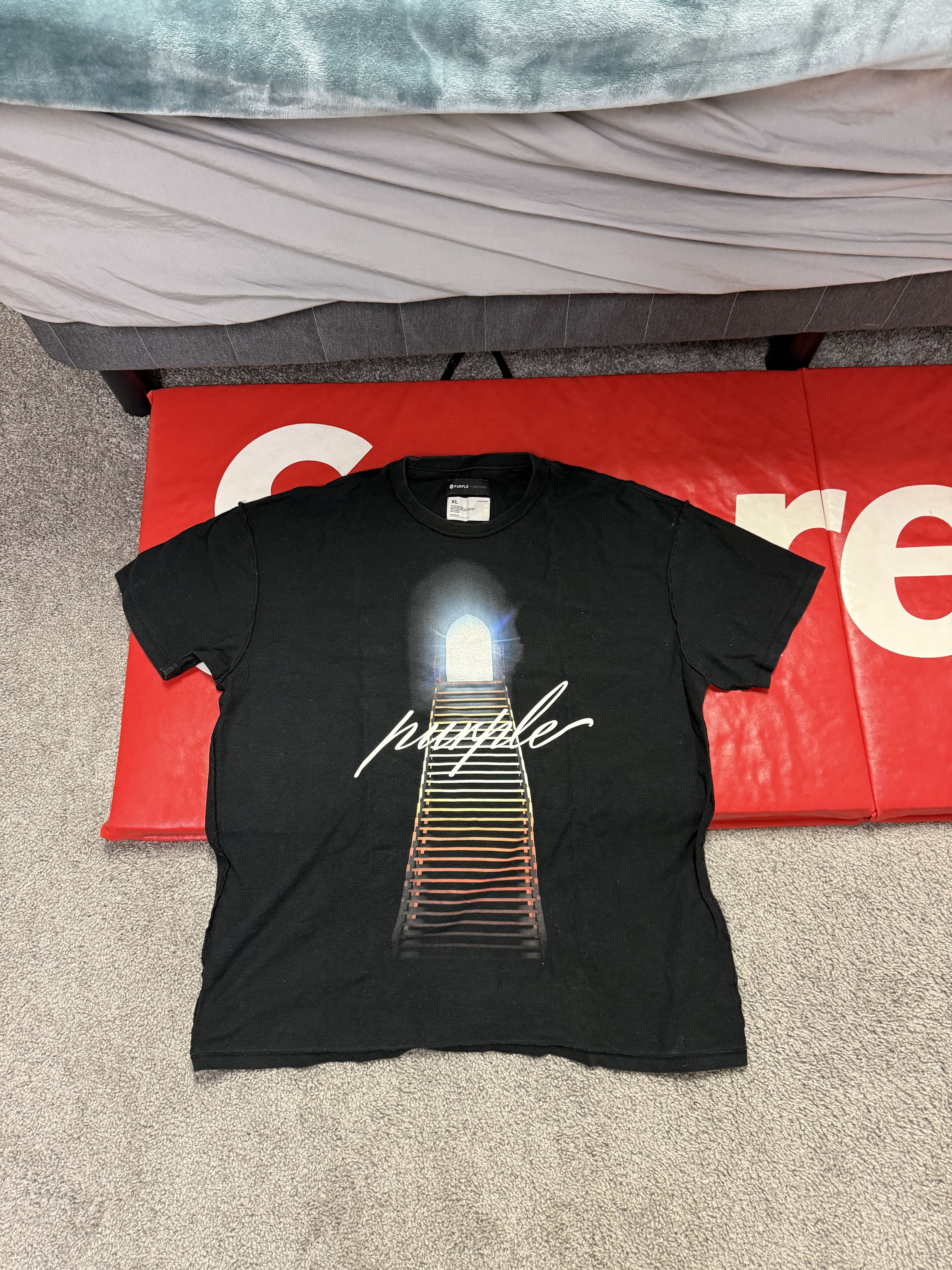 Purple Brand Purple Brand “Humble Stairway” Graphic T-Shirt Size US XL / EU 56 / 4 - 1 Thumbnail
