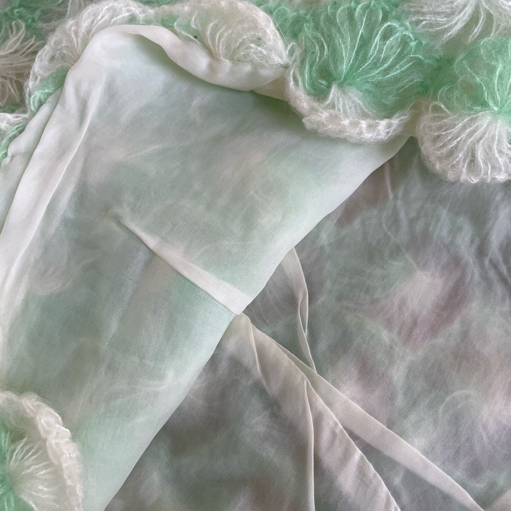 Vintage Vintage 60s Jane Hunter Seafoam Green White Back Zip Sleevel Size S / US 4 / IT 40 - 7 Thumbnail