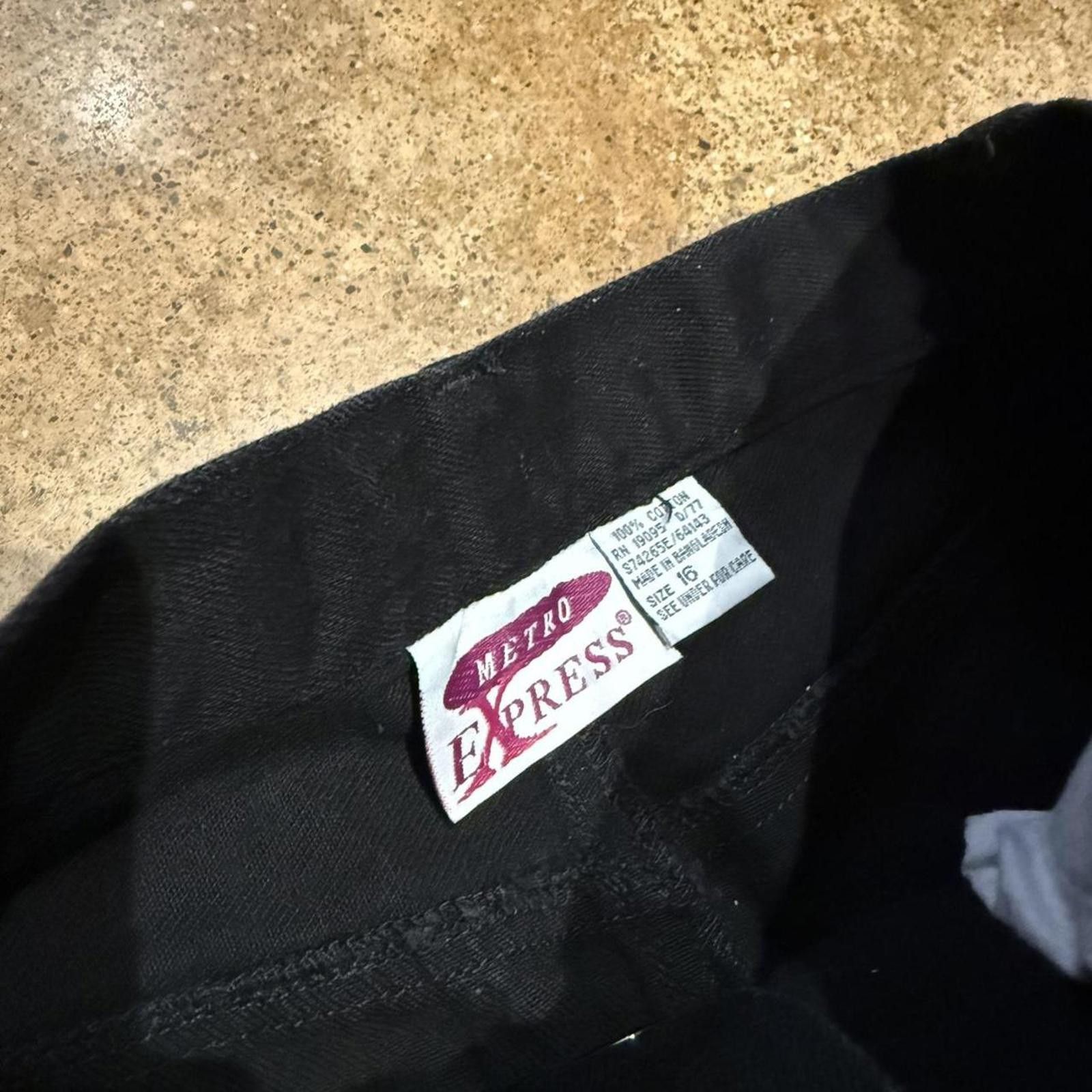 Express Black Denim Snap Button Up Midi Skirt Size 28" / US 6 / IT 42 - 3 Thumbnail