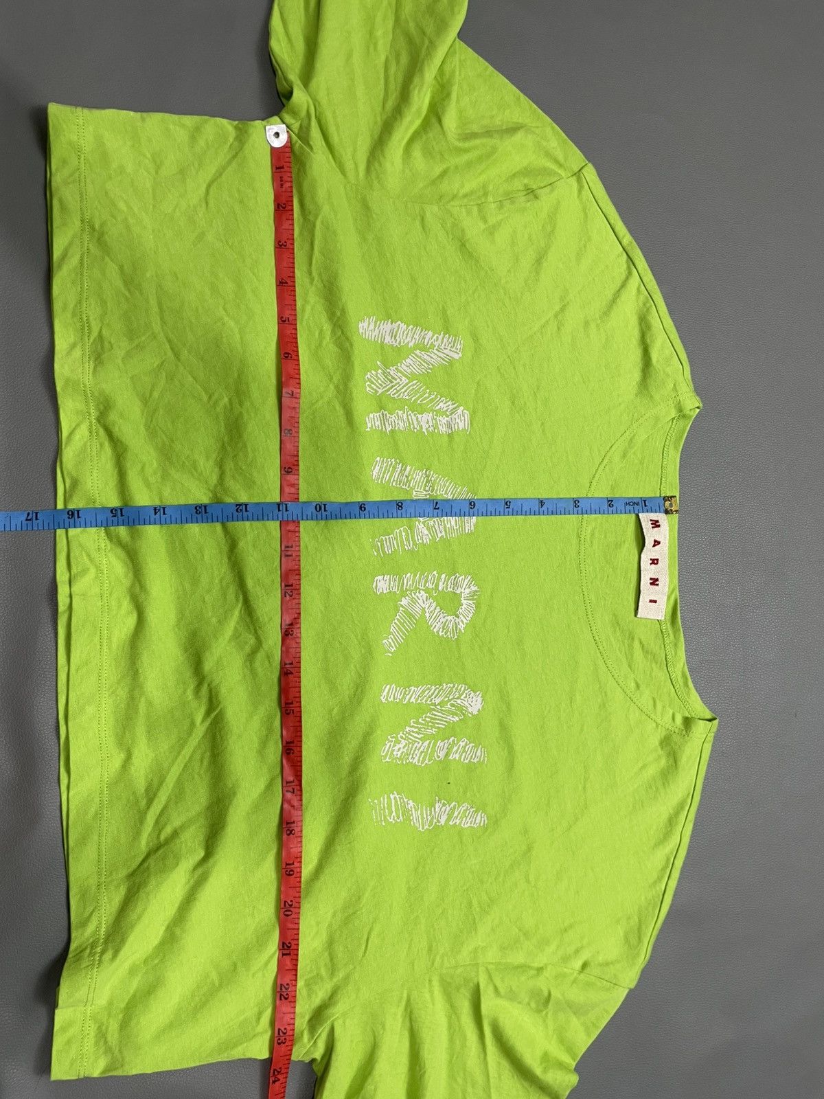 Marni Marni cropped Oversized logo green longsleeve Size L / US 10 / IT 46 - 6 Thumbnail
