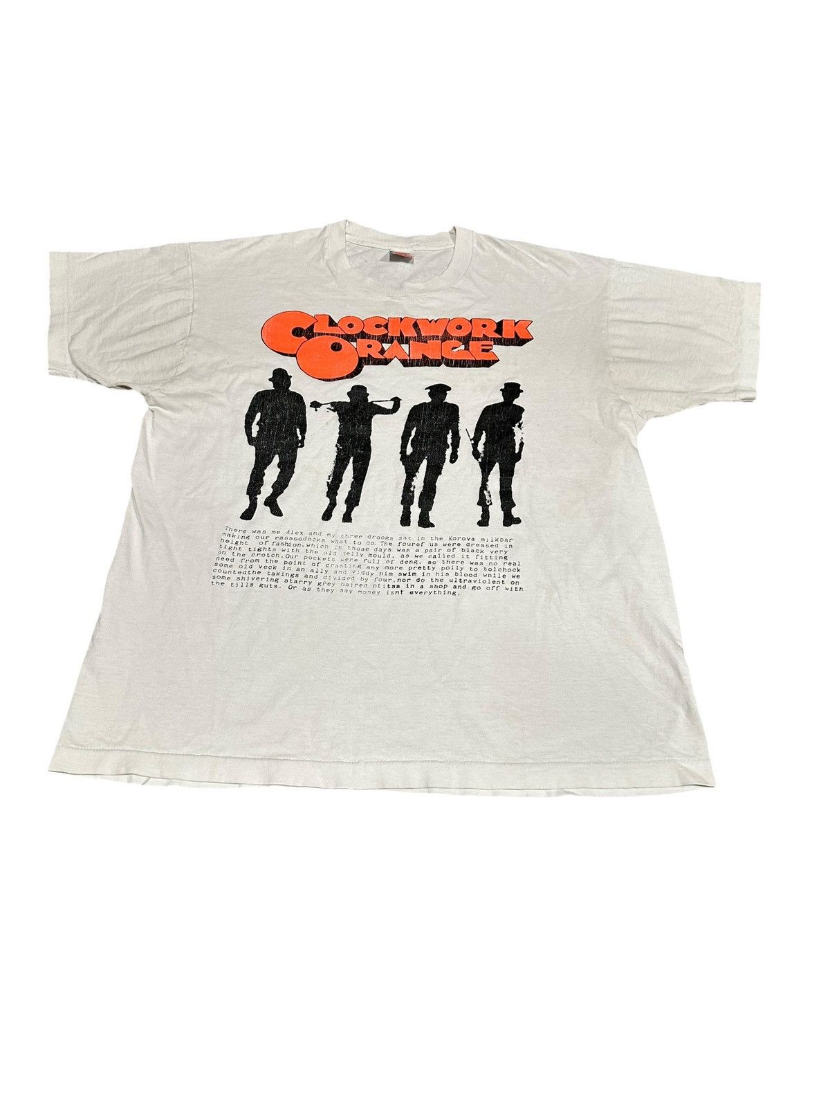 Vintage Vintage 90’s Clockwork Orange Single Stitch FOTL Shirt Size US XL / EU 56 / 4 - 1 Thumbnail