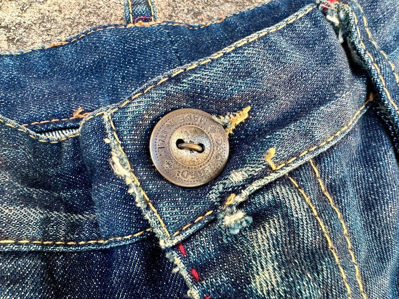 Dsquared2 Dsquared2 Tartan Leather Distressed Jeans Size US 30 / EU 46 - 8 Thumbnail