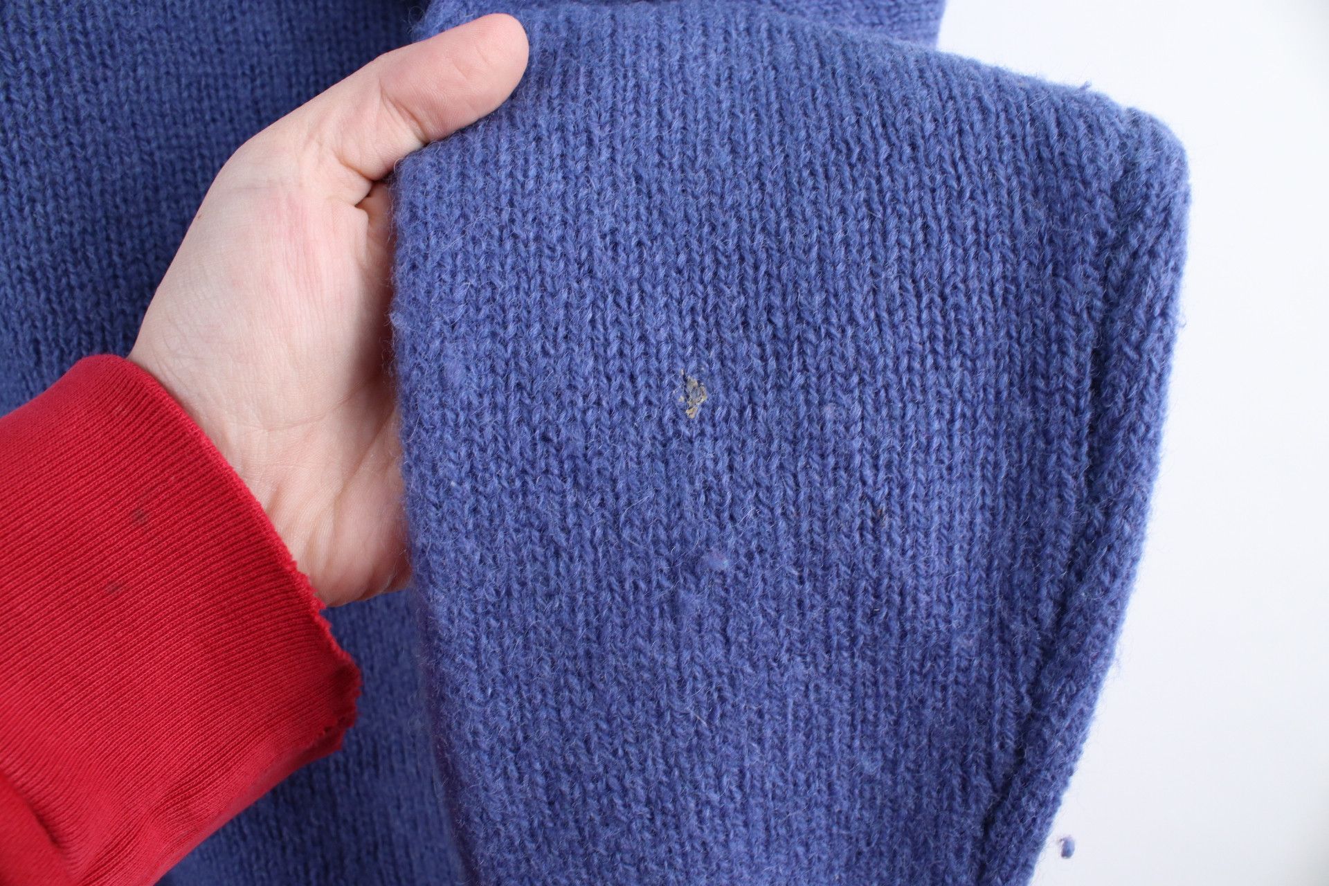 Vintage Vintage 70s Streetwear Shetland Wool Knit Sweater Blue Size US L / EU 52-54 / 3 - 6 Thumbnail