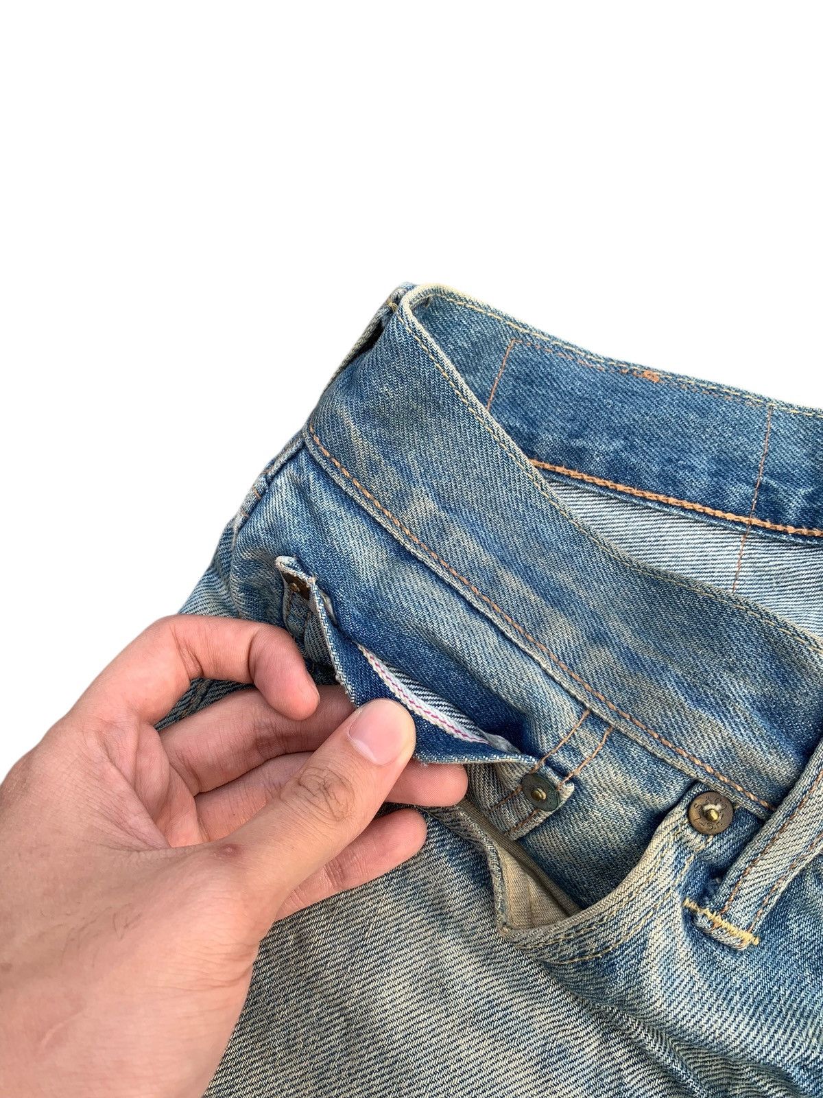 Levi's LEVI'S 511 SELVEDGE FADED & RUSTY DISTRESSED DENIM Size US 33 - 13 Thumbnail