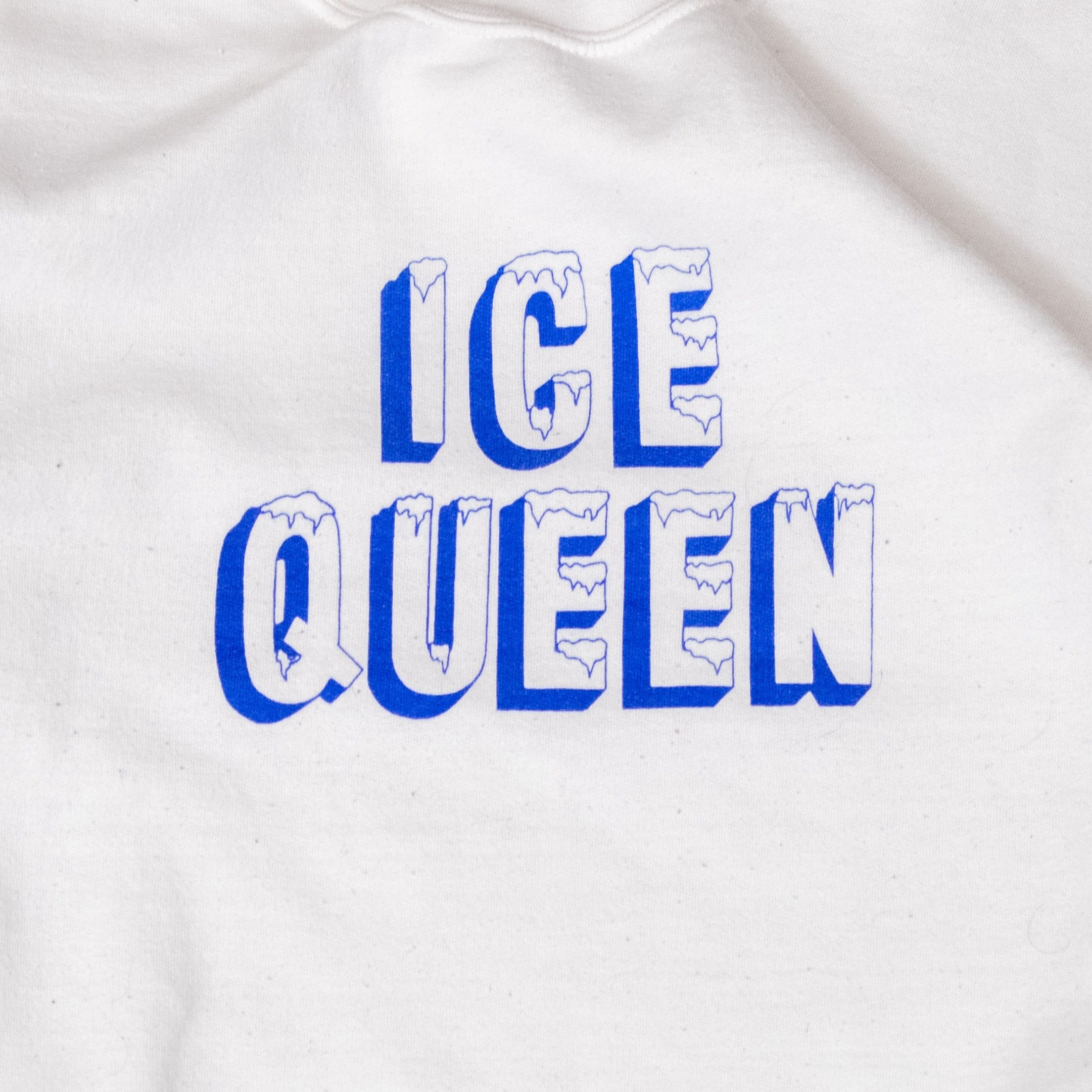 Vintage VTG Y2K 2000's Ice Queen Boxy White Crewneck Sweater Size US M / EU 48-50 / 2 - 4 Thumbnail