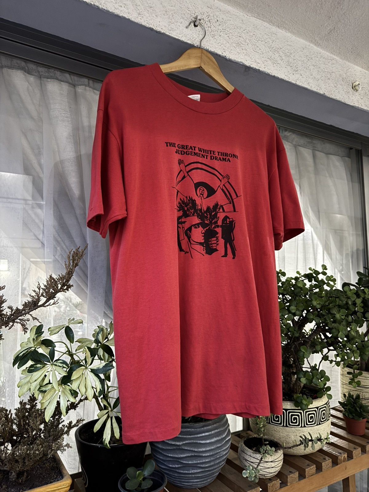 Vintage Rare Vintage 80’s Christian tee Great White Throne Judgment Size US XL / EU 56 / 4 - 7 Thumbnail