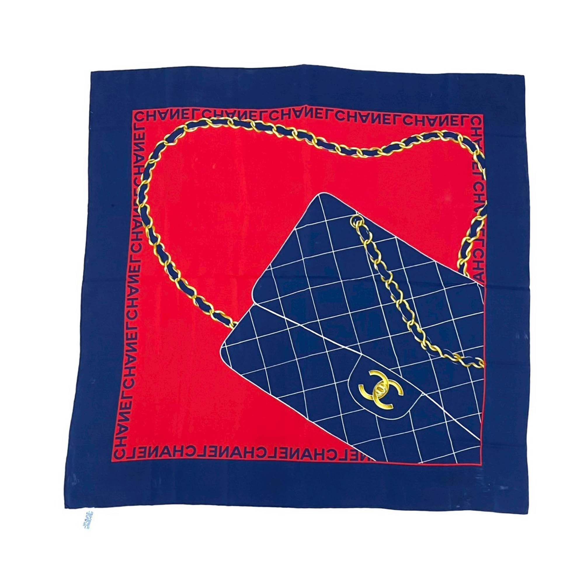 Chanel Chanel Classic Flap Silk Scarf Size ONE SIZE - 1 Thumbnail