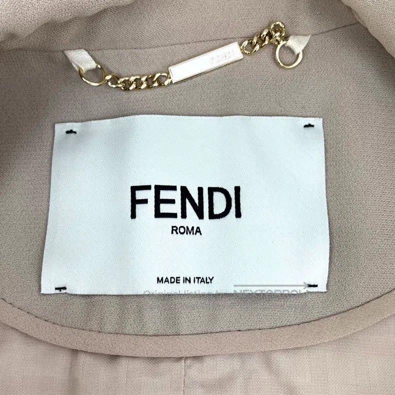 Fendi Fendi Khaki lapel belt long sleeve business suit jacket Size 4XL / US 24-26 - 5 Thumbnail