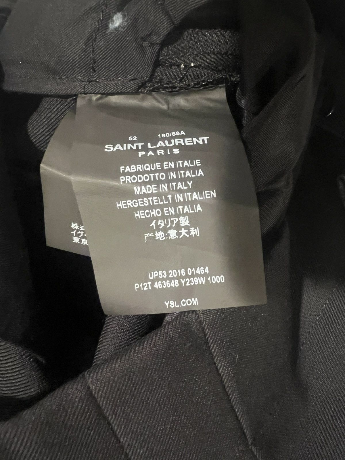 Saint Laurent Paris Saint laurent Hedi Slimane silver stripes mens pants. 52/36 Size US 36 / EU 52 - 10 Thumbnail