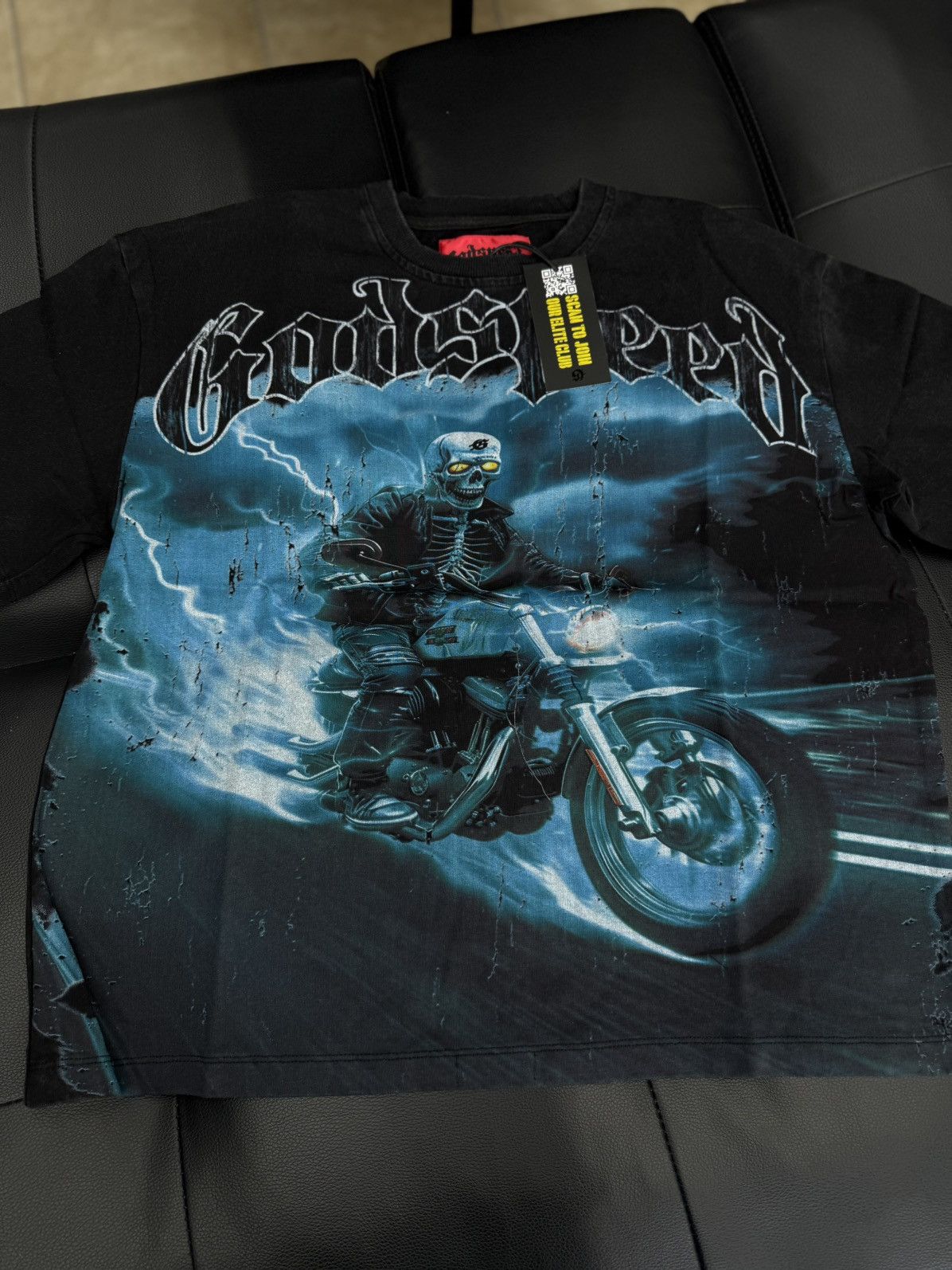 Godspeed Godspeed Blue Motorcycle Tee Shirt Size S (NEW) Size US S / EU 44-46 / 1 - 4 Thumbnail