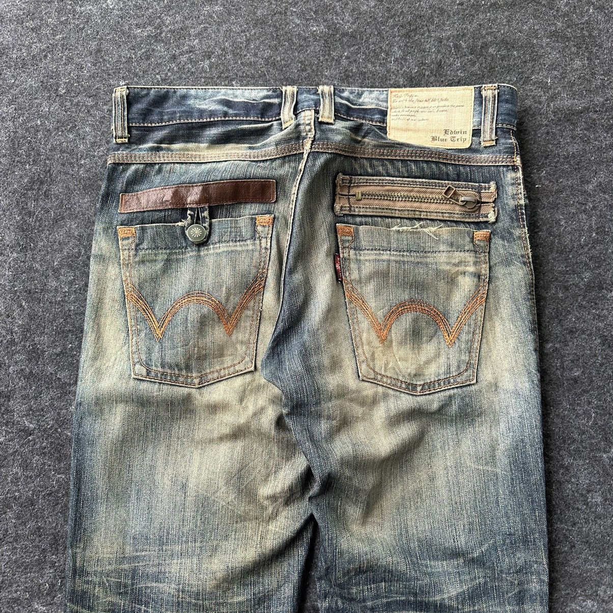Edwin Edwin Blue Trip Mudwash Vintage Denim 32x32 D677 Size US 32 / EU 48 - 3 Thumbnail