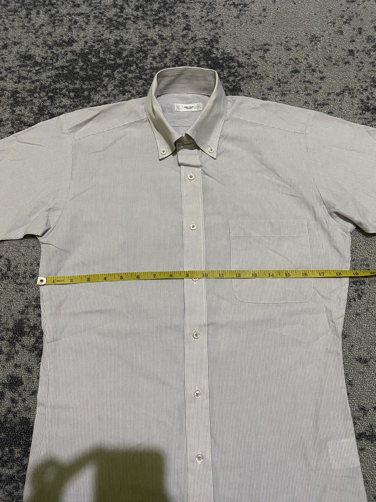 Japanese Brand × Y's for Men × Yohji Yamamoto Yohji Yamamoto Sacsny Y’saccs stripe shirt Size US S / EU 44-46 / 1 - 8 Thumbnail
