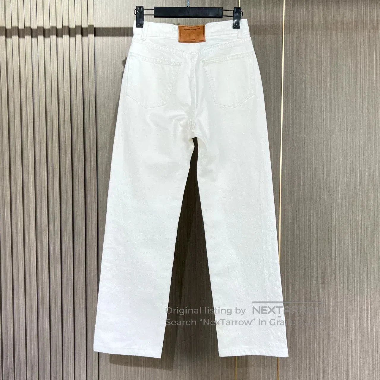 Alexander Wang Alexander Wang White Leather Label Denim Pants. Size 23" - 2 Thumbnail