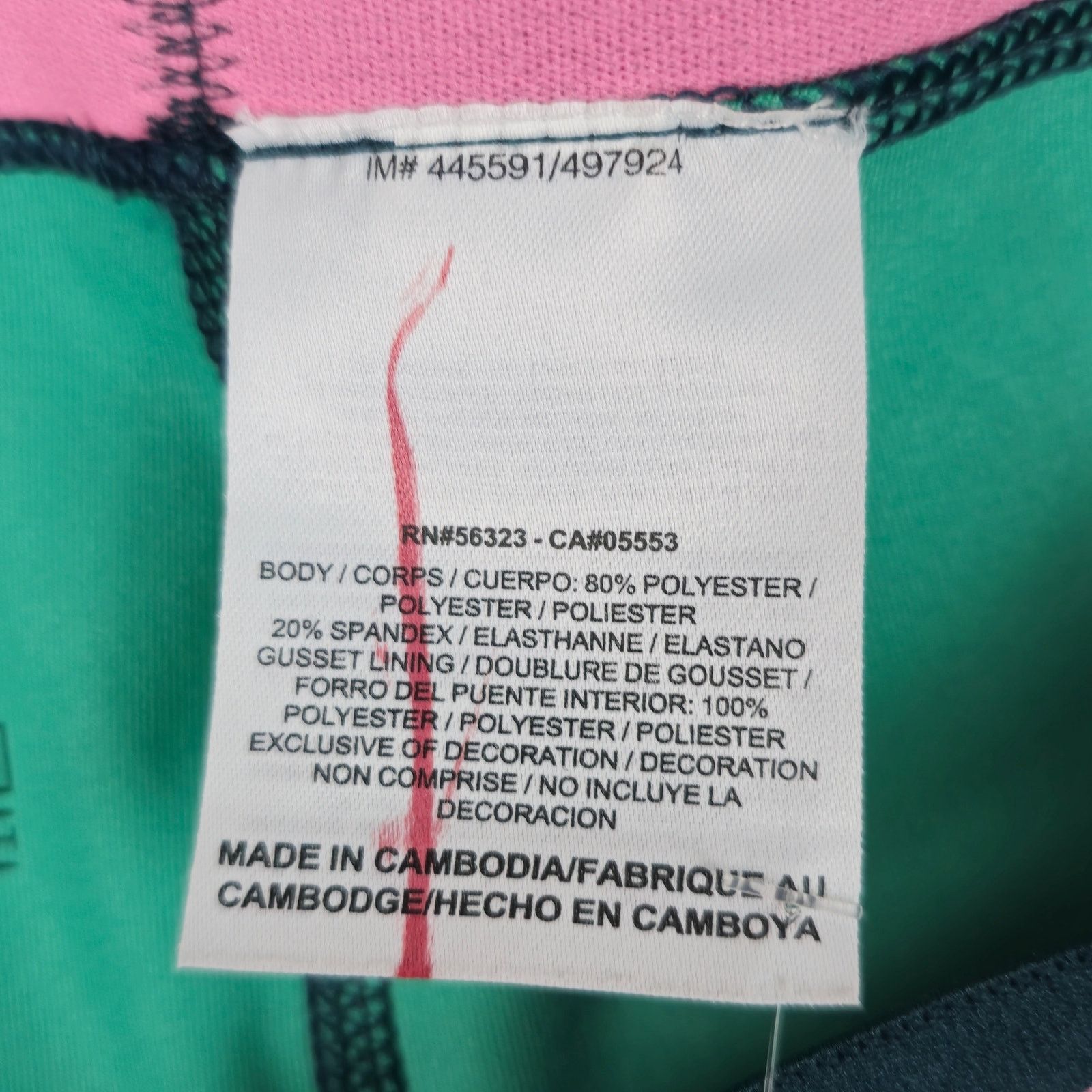 Nike NWT Nike Pro Small Green Graphic Print Capri Leggings Size 26" / US 2 / IT 38 - 6 Thumbnail