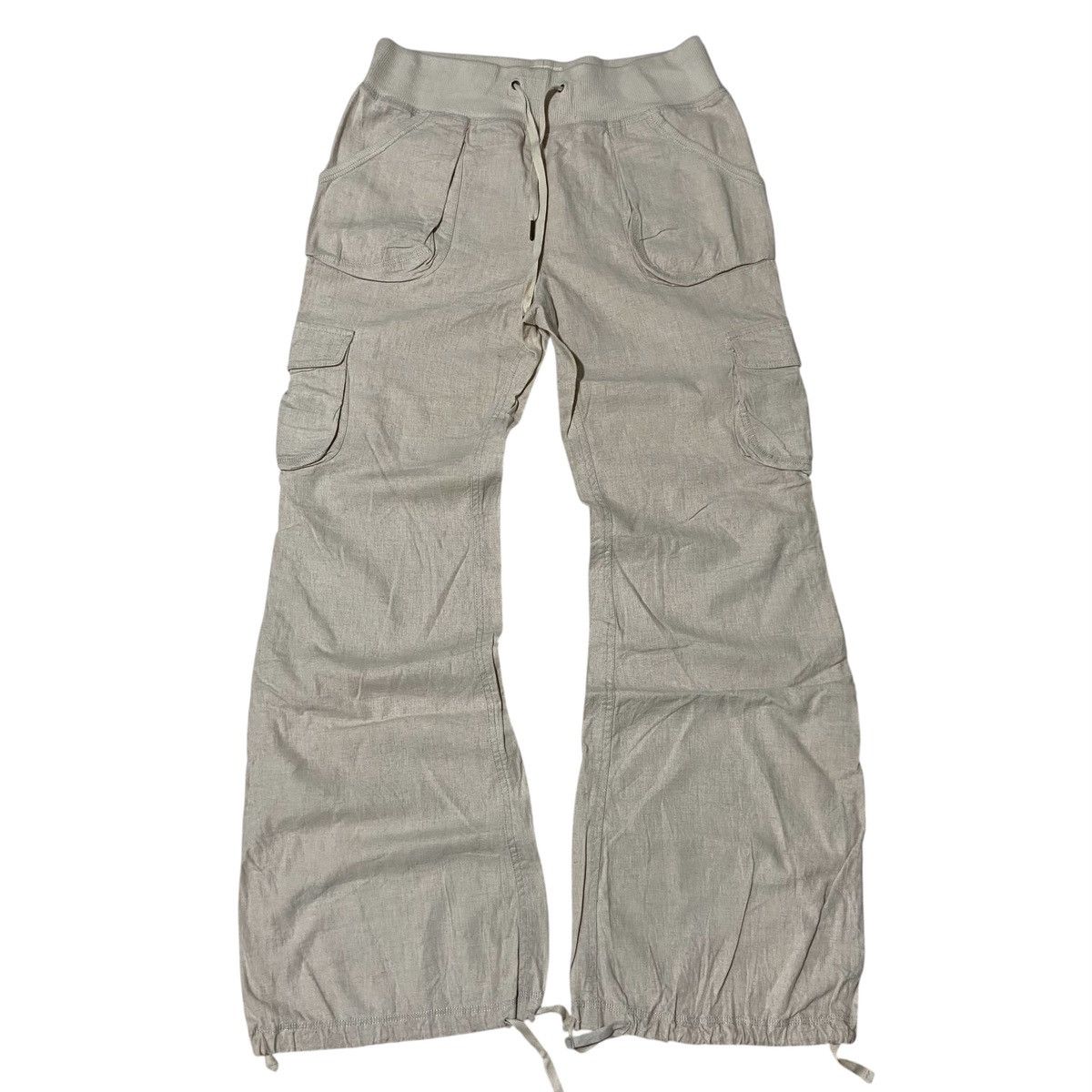GOA GOA Flared Cargo Linen Pants Size US 31 - 1 Thumbnail