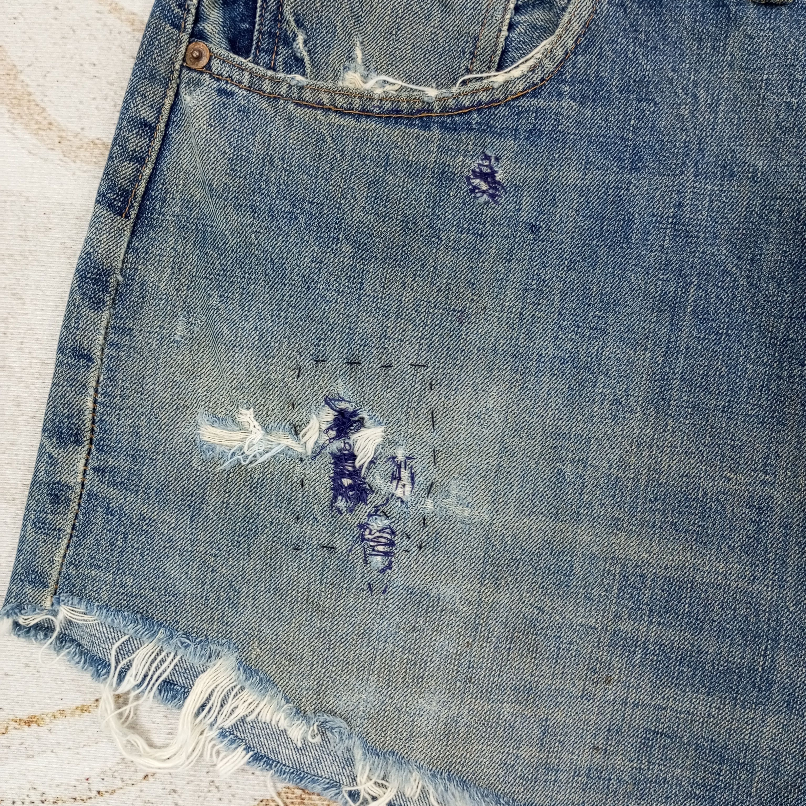Levi's Levis Big E Short Jeans c235n31 Size 40" / US 18 - 2 Thumbnail