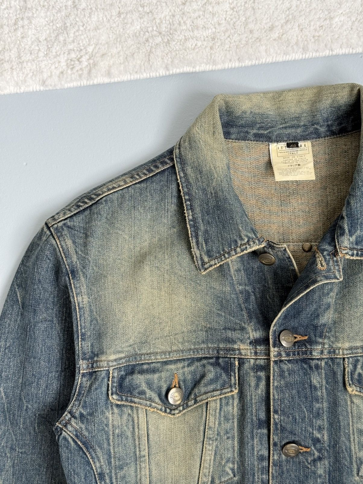 Just Cavalli ⚡SENDOFFER⚡Just Cavalli Roberto Cavalli Denim Trucker Jacket Size US M / EU 48-50 / 2 - 4 Thumbnail