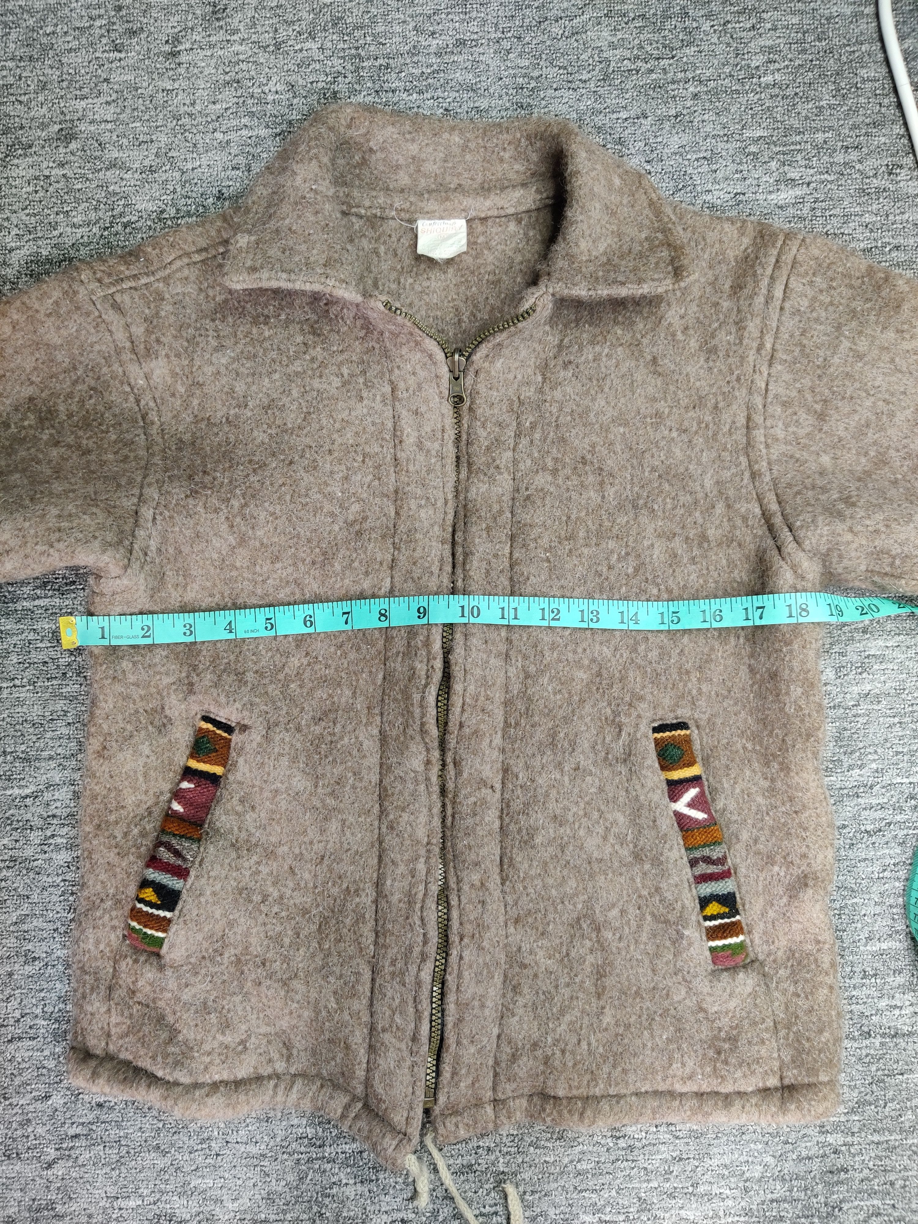 Japanese Brand Vintage Navajo Shiquiry Wool Mohair Zipper Jacket Size US M / EU 48-50 / 2 - 12 Thumbnail