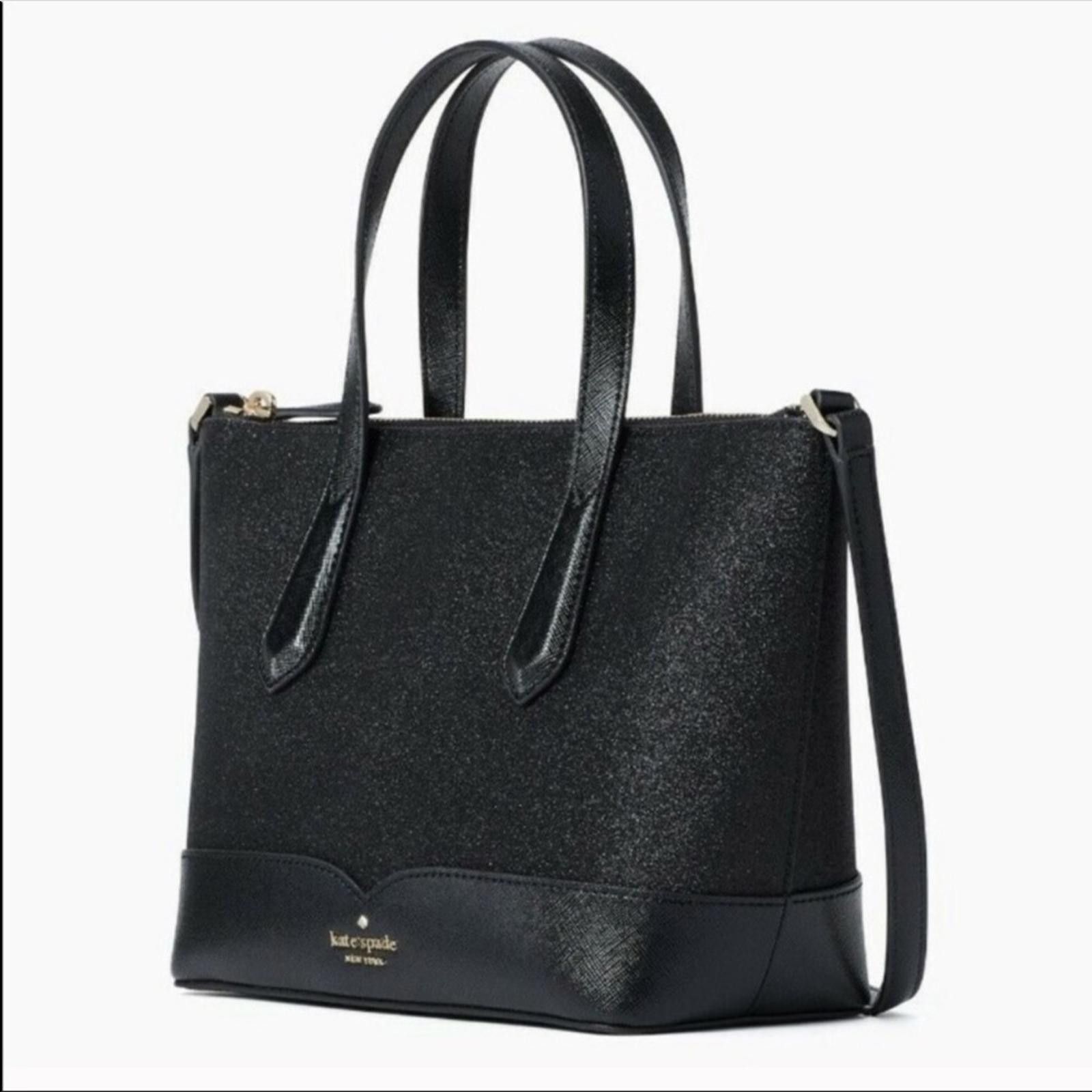 Kate Spade Kate Spade Black Glitter Satchel Bag NWT Size ONE SIZE - 2 Thumbnail