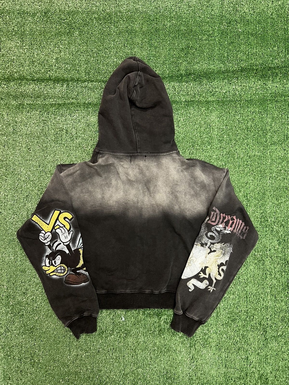 Vale Vale Blasted Zip Up Hoodie Black Size US M / EU 48-50 / 2 - 2 Thumbnail