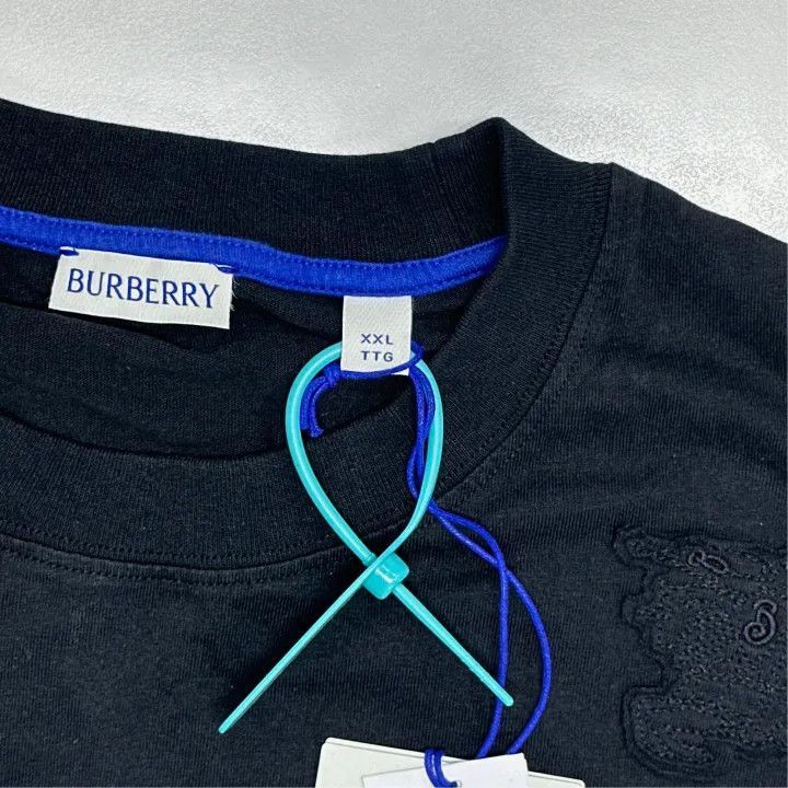 Burberry Burberry Burberry Black Short Sleeve T-Shirt with Logo-250 Size US XXL / EU 58 / 5 - 2 Thumbnail