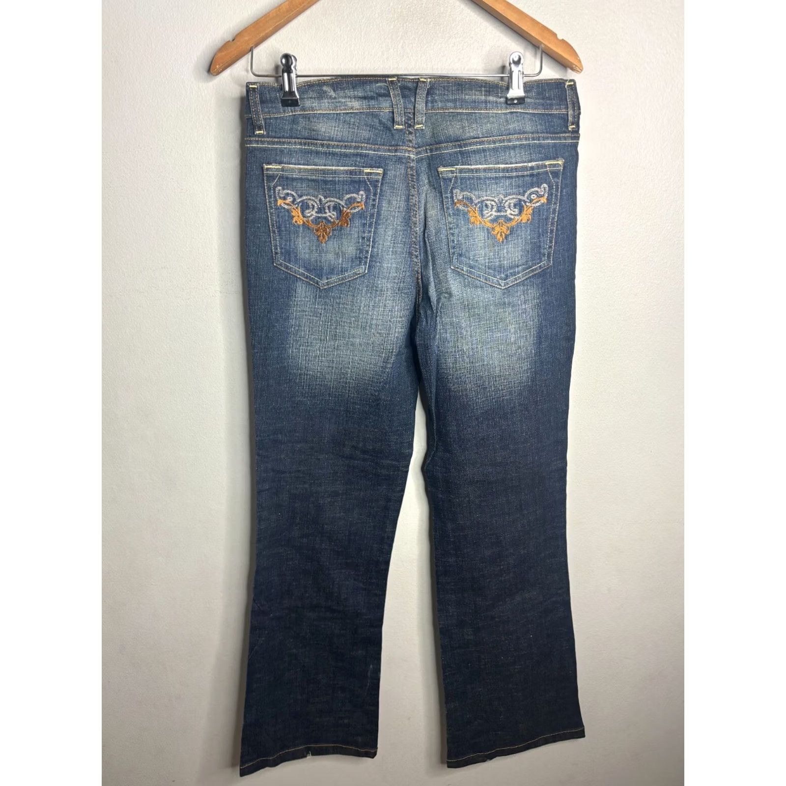 Southpole Southpole Jeans Womens Size 11 Denim Low Rise Flare Stretch 90s Logo Hip Hop Baggy Blue Reach for Jeans 3694 Size 32" / US 10 / IT 46 - 4 Thumbnail