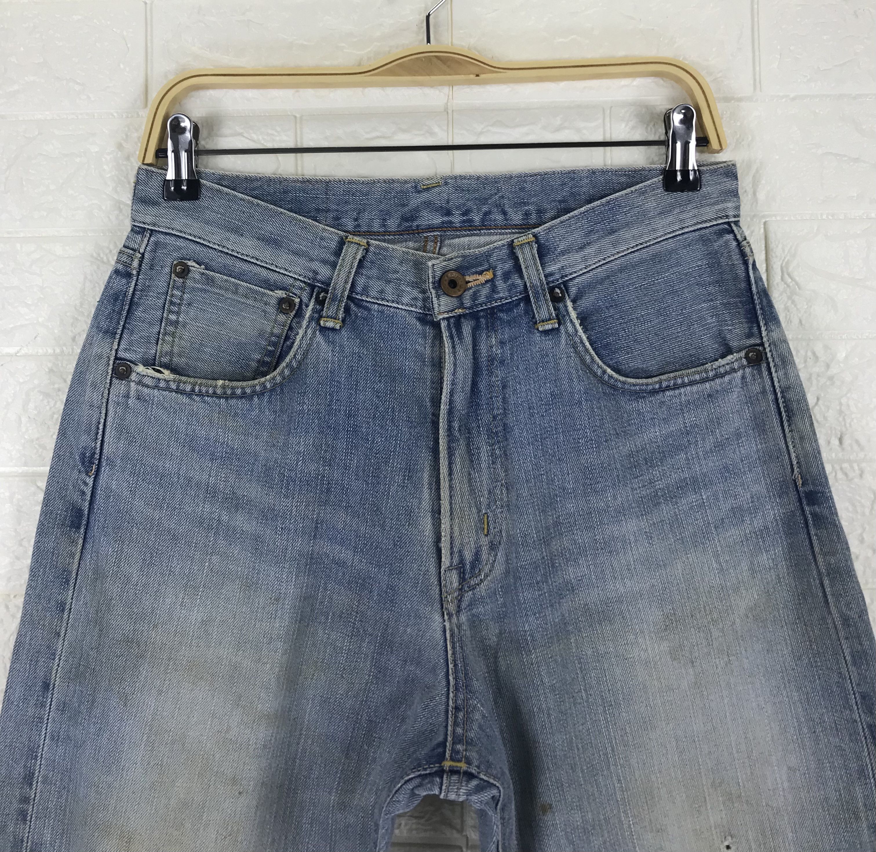 Edwin Vintage 90s Edwin 505X Orange Tab Selvedge Jeans Size US 29 - 3 Thumbnail