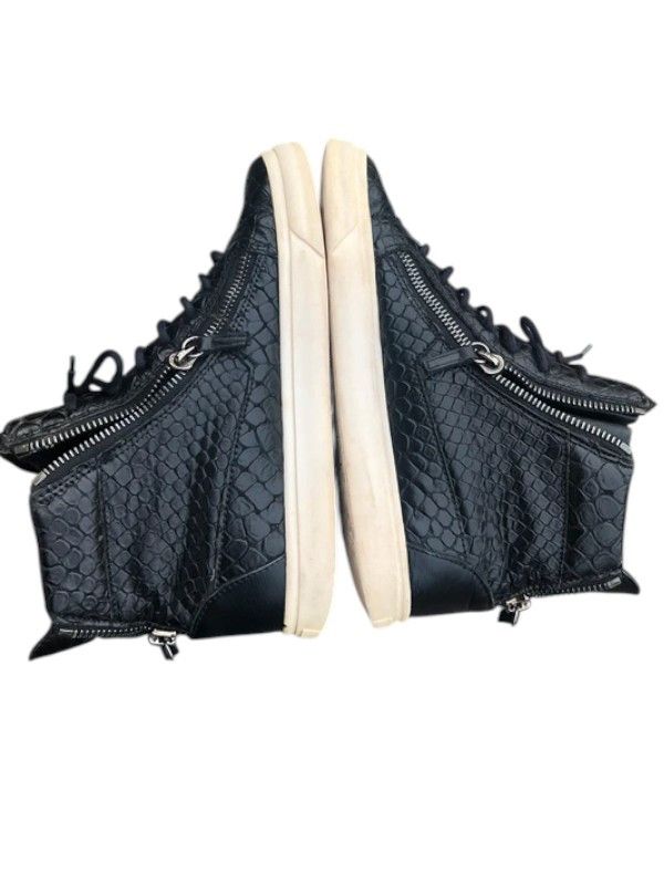 Giuseppe Zanotti Giuseppe Zanotti Black Croc-Embossed High-Tops, c.2013 Size US 8 / EU 41 - 5 Thumbnail