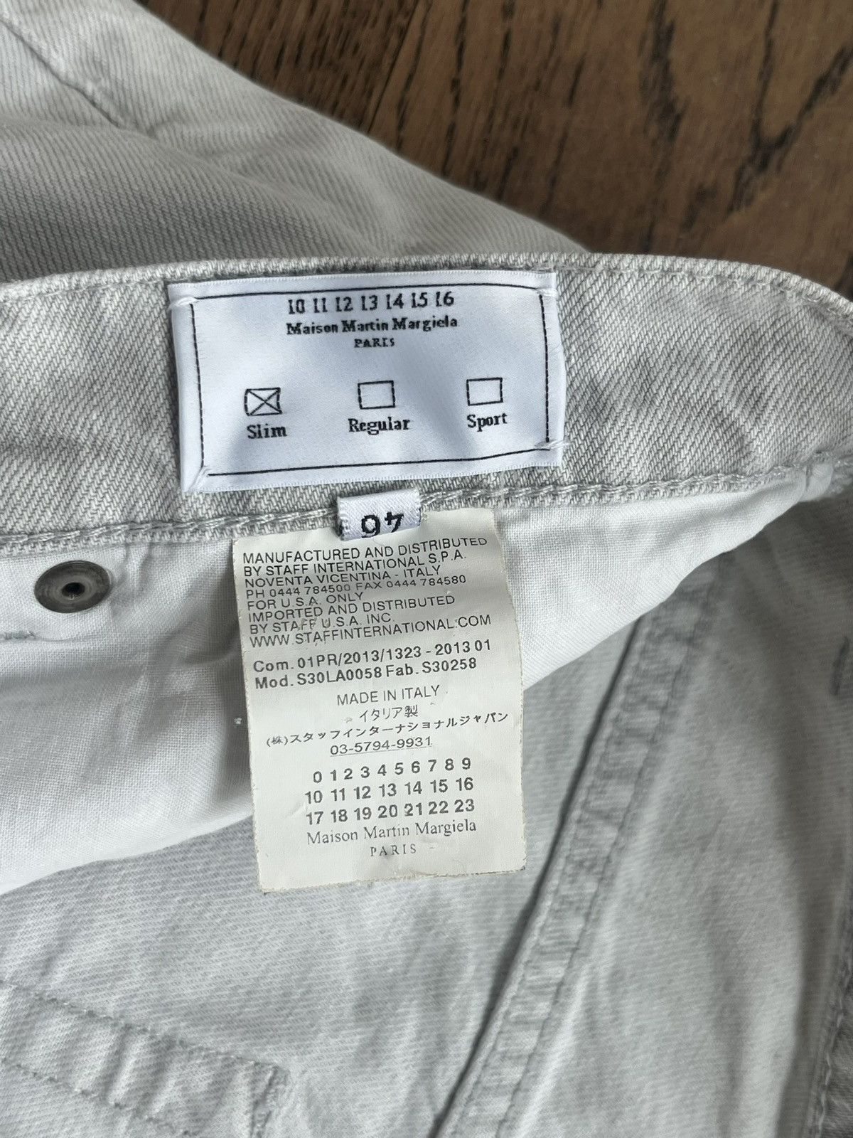Maison Margiela Early Martin Margiela Line 10 Off White Denim Patched Jeans Size US 32 / EU 48 - 4 Thumbnail