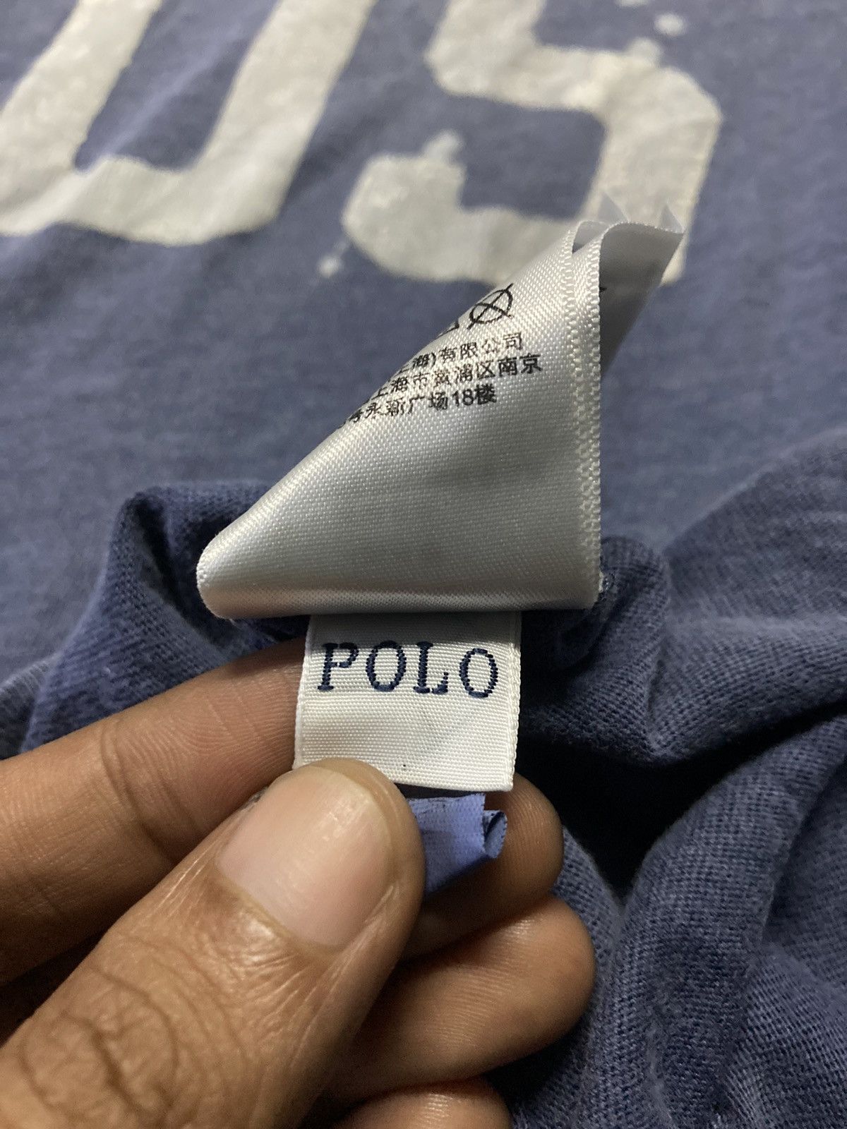 Polo Ralph Lauren × Vintage Vintage Polo Ralph Lauren Distressed Crewneck Tee Size US L / EU 52-54 / 3 - 6 Thumbnail