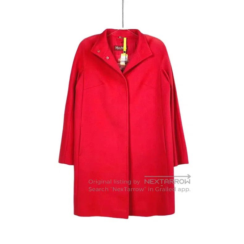 Max Mara Max Mara Red wool coat Size S / US 4 / IT 40 - 1 Thumbnail