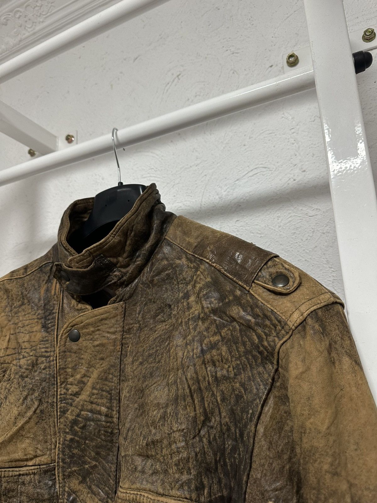 Alpha Industries Avant-Garde Oversized Vintage Leather Jacket L Size Size US L / EU 52-54 / 3 - 2 Thumbnail