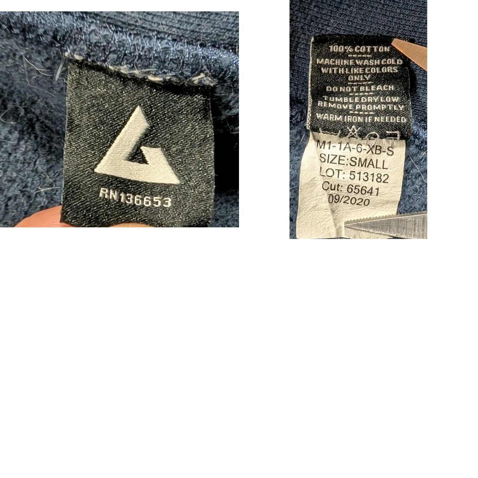 Vintage American Giant Sweatshirt Mens Small Heavy Full Zip USA Made Cotton Blue Embroidered Logo Zipper Full Zip Pockets USA Theme 90s? Size US S / EU 44-46 / 1 - 9 Thumbnail