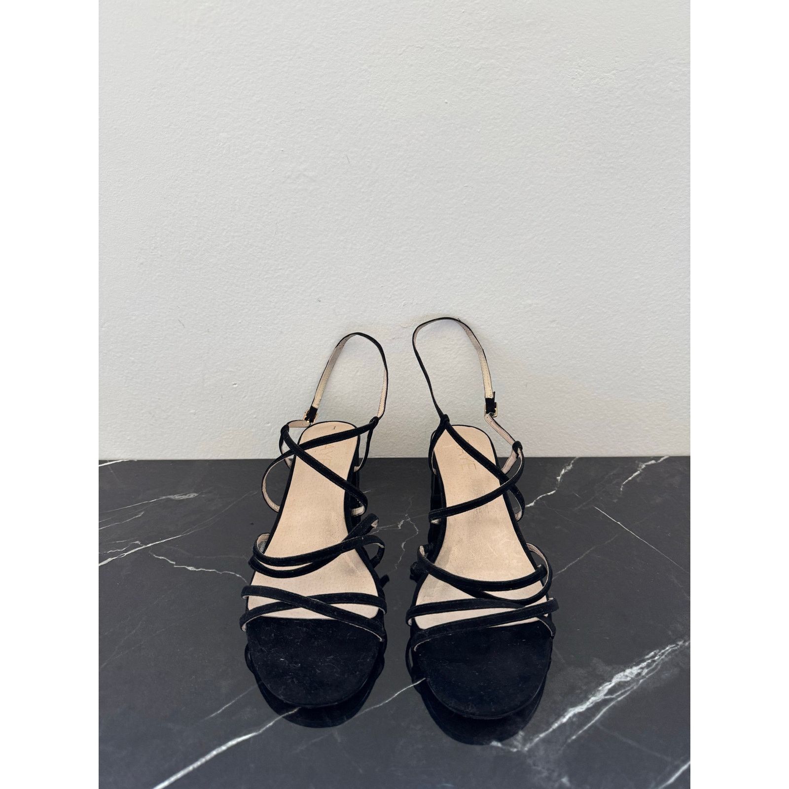 Other Raye Black Strappy Block Sandals Size US 8 / IT 38 - 1 Thumbnail