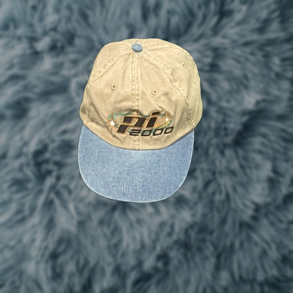 Disney VINTAGE Disney Pleasure Island 2000 Cast Member Employee VTG Strapback Hat Adult Beige Cap Hat Adjustable Men One Size 90s Disney Mens Size ONE SIZE - 1 Thumbnail
