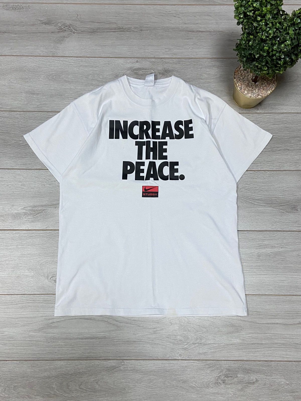 Nike × Stussy Nike Stussy Increase The Peace Tee | Grailed